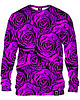 bluzy męskie Bluza Bez Kaptura Męska DR.CROW Purple Roses