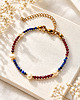 bransoletki z kamieni naturalnych Bransoletka z granatem i lapis lazuli
