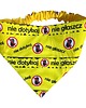ubranka dla zwierząt Bandana ostrzegawcza dla psa XL na gumce - NIE DOTYKAJ - żółta