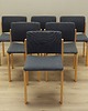 krzesła Komplet sześciu krzeseł, duński design, lata 80, producent: Fritz Hansen