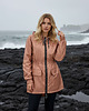 kurtki damskie Kurtka Parka Raindrops ROSE