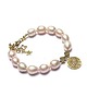 bransoletki z kamieni naturalnych Pearls /light rose/ perły naturalne - bransoletka