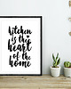 plakaty PLAKAT–.kitchen is the heart of the home-.A3