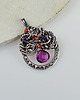 srebrne naszyjniki Joulin - wisior wire-wrapping