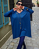 swetry damskie  Sweter oversize V szmaragd