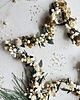wianki bożonarodzeniowe Dekoracja świąteczna gwiazda złoto-biel