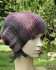 czapki damskie czekolada malinowa / czapka beanie
