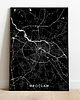 plakaty Mapa plakat - Wrocław