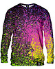 bluzy męskie Bluza Bez Kaptura Męska DR.CROW Splatter Black