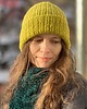 czapki damskie Przejściowa czapka Dimma z alpaki limonka