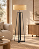 lampy podłogowe Designerska lampa stojąca do salonu MOSS BOHO