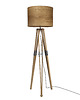 lampy podłogowe Lampa podłogowa LEEA - STEEL OAK.  Abażur fornir  dąb.