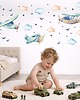 naklejki ścienne do pokoju dziecka Naklejki ścienne z samolotami 