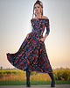 sukienki midi damskie Sukienka - Sandy Midnight Flower