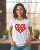 t-shirt damskie Koszulka damska z napisem COOL MOM