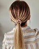 gumki do włosów Gumka jedwabna, scrunchie, frotka pearl blonde MINI
