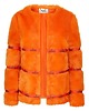 kurtki damskie Futerko pomarańczowe orange BY CAYOU