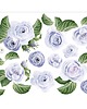 naklejki ścienne do pokoju dziecka Zestaw naklejek Rose blue130x100cm