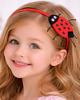 ozdoby do włosów dla dzieci Opaska dla dziewczynki z biedronką