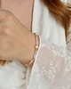 bransoletki z kamieni naturalnych Bransoletka z opali różowych z perłą