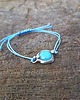bransoletki wire wrapping Jadeit - bransoletka sznurkowa