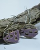 kolczyki ceramiczne OTULANE_kolczyki ceramiczne liliowe