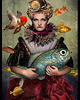 grafiki i ilustracje Idunamoye Królowa Ryb  Grafika Digital Art