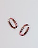 kolczyki z masy plastycznej Kolczyki Liana w kolorze Raspberry