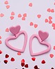 kolczyki z masy plastycznej Wiszące SERCA  edycja walentynkowa