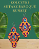 kolczyki soutache Kolczyki sutasz  BAROQUE sunset
