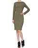 sukienki midi damskie  Sukienka khaki YY100064_RAL6007