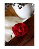 chokery Jedwabny malinowy choker