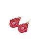 kolczyki soutache Kolczyki czerwone sutasz - kolekcja Thalia