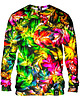 bluza bez kaptura damska Bluza Bez Kaptura Damska DR.CROW Jungle Leaves