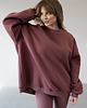 bluza bez kaptura damska Bluza Biggie Rose Brown