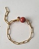 bransoletki z kamieni naturalnych Bransoletka KULKA jaspis czerwony