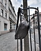 saszetka nerka duża srebrno szaro oliwkowa skórzana nerka
