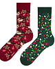 skarpetki damskie Skarpetki świąteczne damskie męskie mixTURY Na Choinkę kolorowe długie
