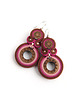 kolczyki soutache Meya M - kolczyki etno, srebro
