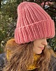 czapki damskie Zimowa czapka z wełny peruwiańskiej Lumi jasno różowa