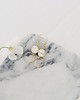 kolczyki z kamieniami Kolczyki Howlite and Circle Earrings
