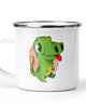 kubki Kubek metalowy cute dino