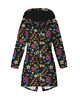 kurtki damskie Kurtka parka damska - KWIATY