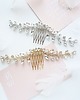 Ślubne ozdoby do włosów Kryształowy grzebień ślubny - silver sparkle