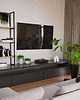 regały i półki Regał wiszący loft z drewnianymi półkami