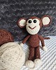 misie i maskotki Mini małpka, małpa