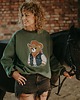bluza bez kaptura damska Bluza  oversize Kowboj Teddy dla dorosłych