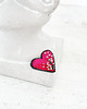 broszki Broszka mini SERCE 15 ręcznie haftowana przypinka miłość