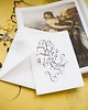 kartki scrapbooking Kartka artystyczna kaligrafowana ręcznie atramentem Miłego Dnia