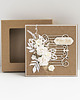 kartki scrapbooking Kartka ślubna w pudełku eko biała